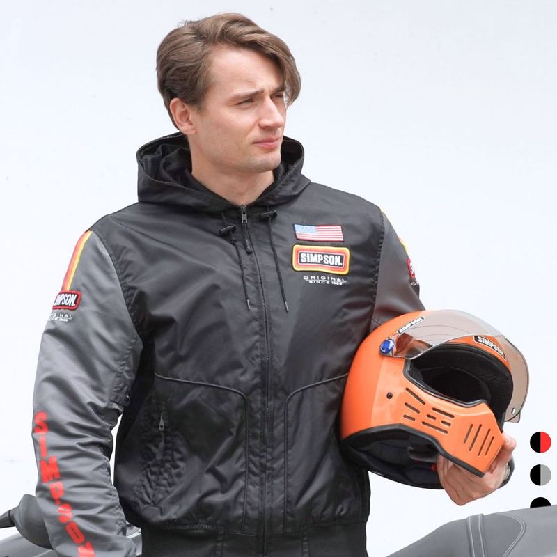 SIMPSON NSM-2206 ヴィンテージロゴフーディー 春夏モデル