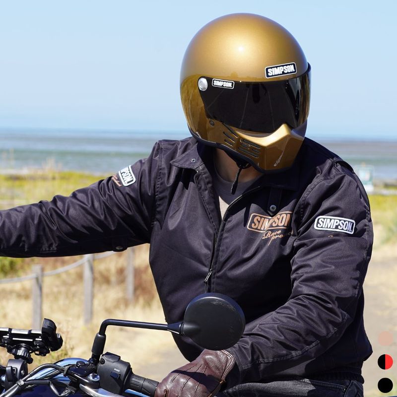 SIMSON ツーリングジャケット 黒/黄色 SIMPSON（バイク） シンプソンジャケット NSM-e02 春夏モデル