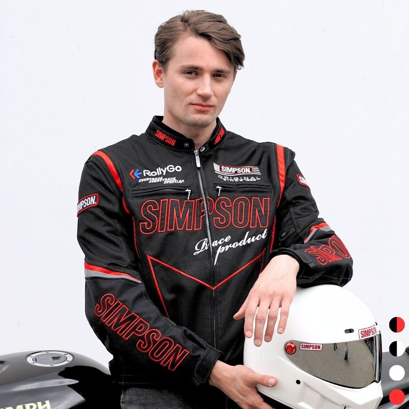 SIMPSON NSM-D01 ライダース メッシュジャケット 春夏モデル