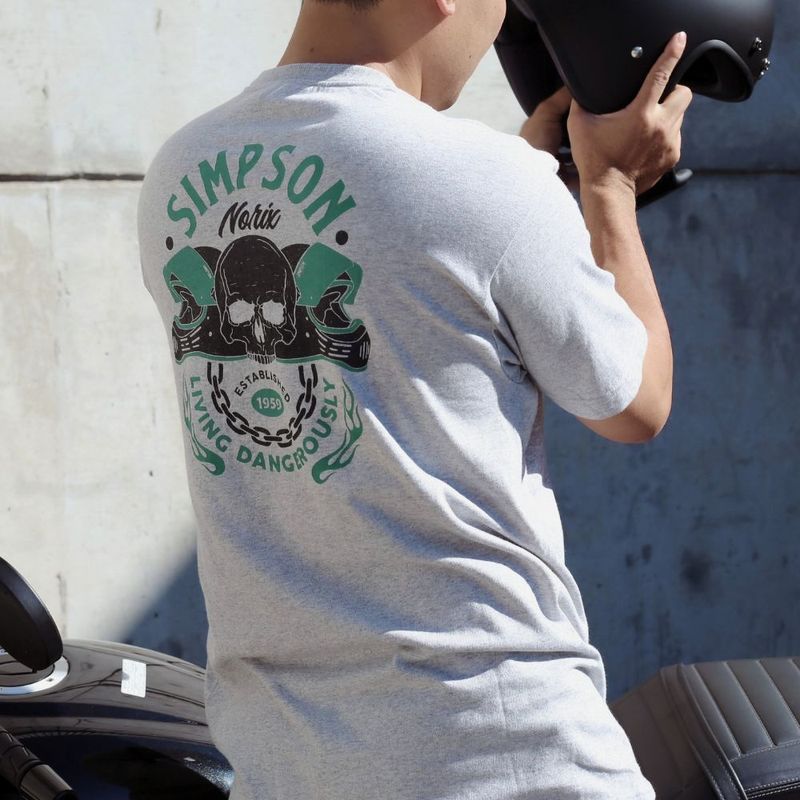 SIMPSON GARAGE Tシャツ グレー