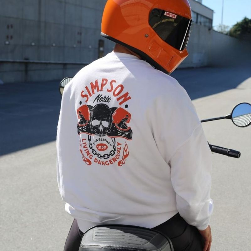 SIMPSON GARAGE スウェット ホワイト