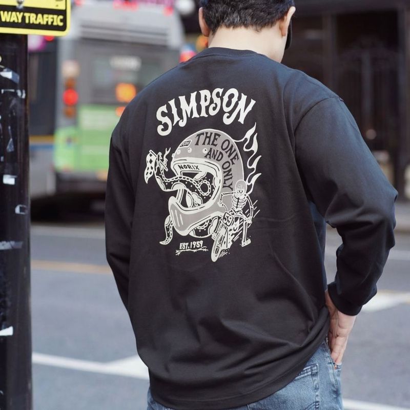 SIMPSON GARAGE Vol.2 長袖Tシャツ ブラック