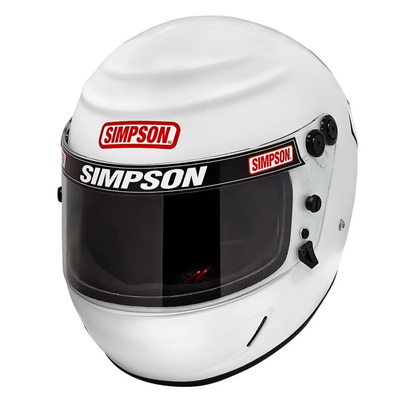 SIMPSON BULLDOG モーターサイクルドラッグレース用ヘルメット ホワイト (2014年2月製造モデル)