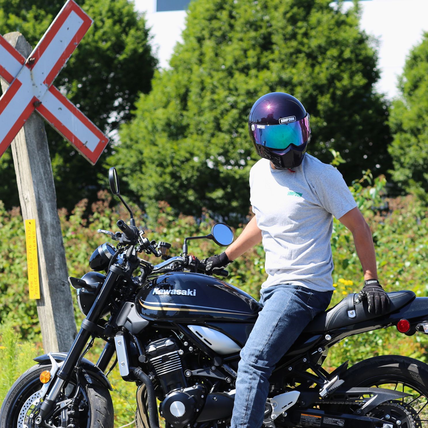 SIMPSON M10 ヘルメット　59cm ボルドー SIMPSON（バイク） シンプソン M10 （ボルドー） バイク用フル