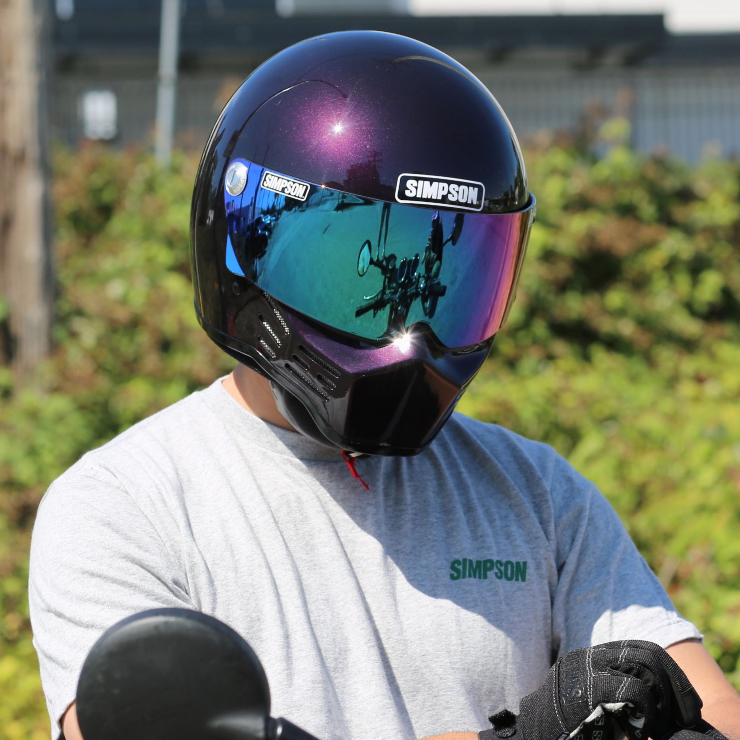 SIMPSON M10 ヘルメット 59cm ボルドー SIMPSONヘルメット公認オンラインストア