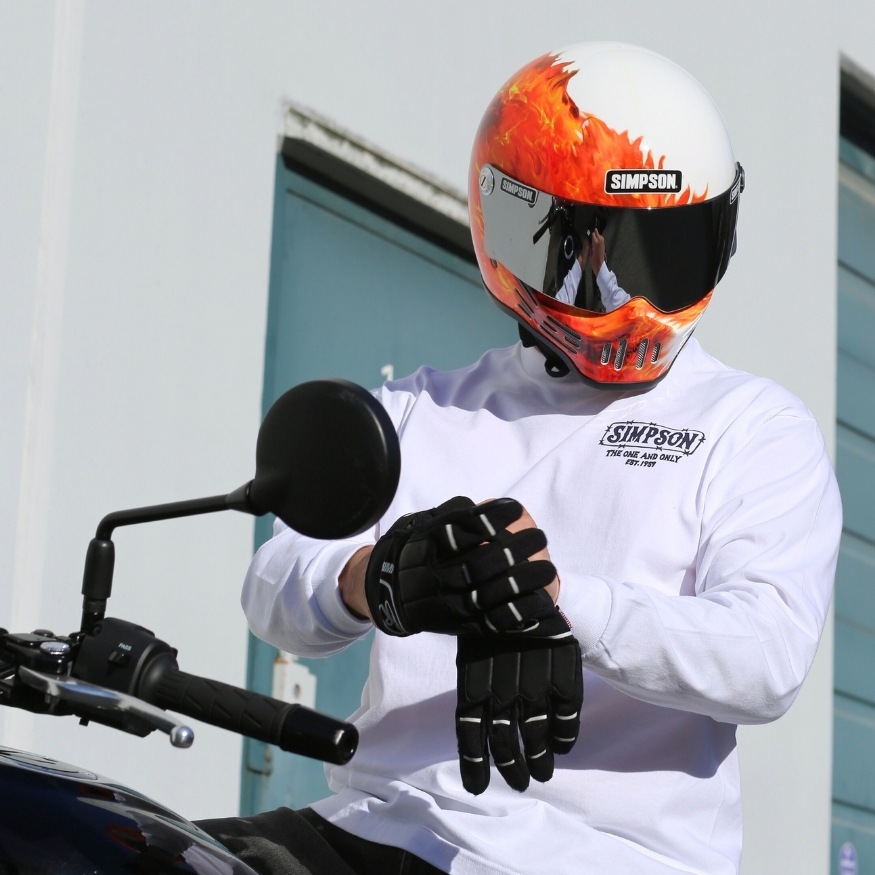 SIMPSON GARAGE Vol.2 長袖Tシャツ ホワイト