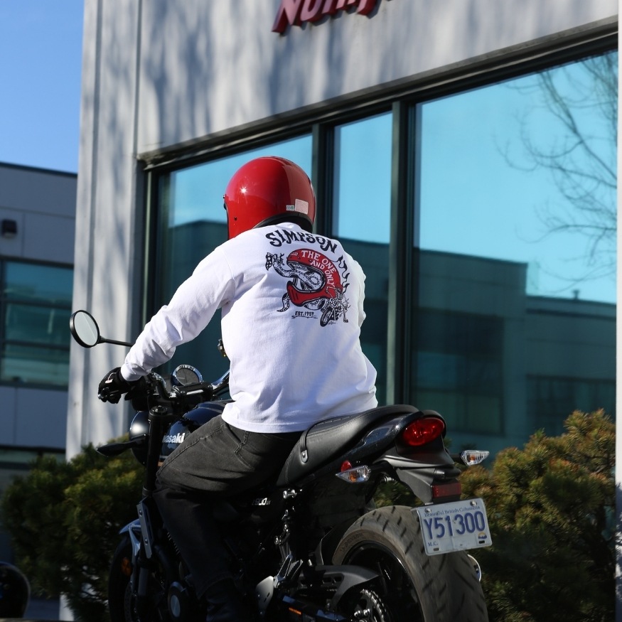 SIMPSON GARAGE Vol.2 長袖Tシャツ ホワイト