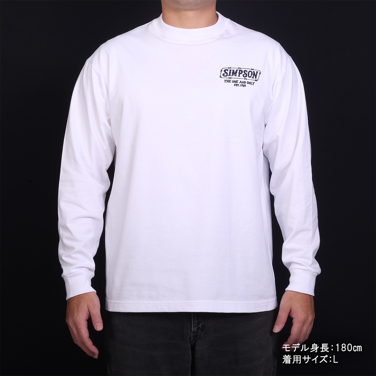 SIMPSON GARAGE Vol.2 長袖Tシャツ ホワイト