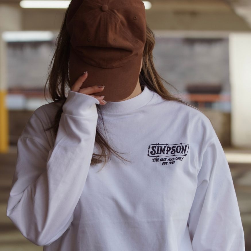 SIMPSON GARAGE Vol.2 長袖Tシャツ ホワイト