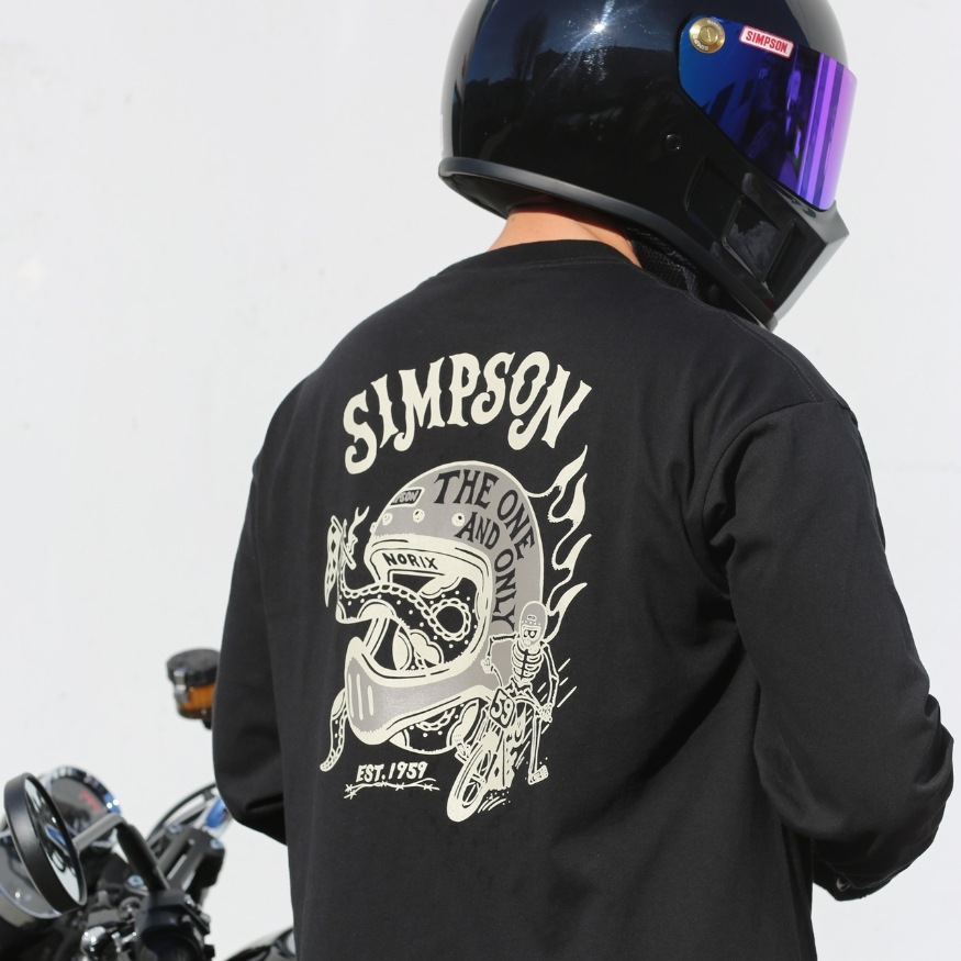 SIMPSON GARAGE Vol.2 長袖Tシャツ ブラック