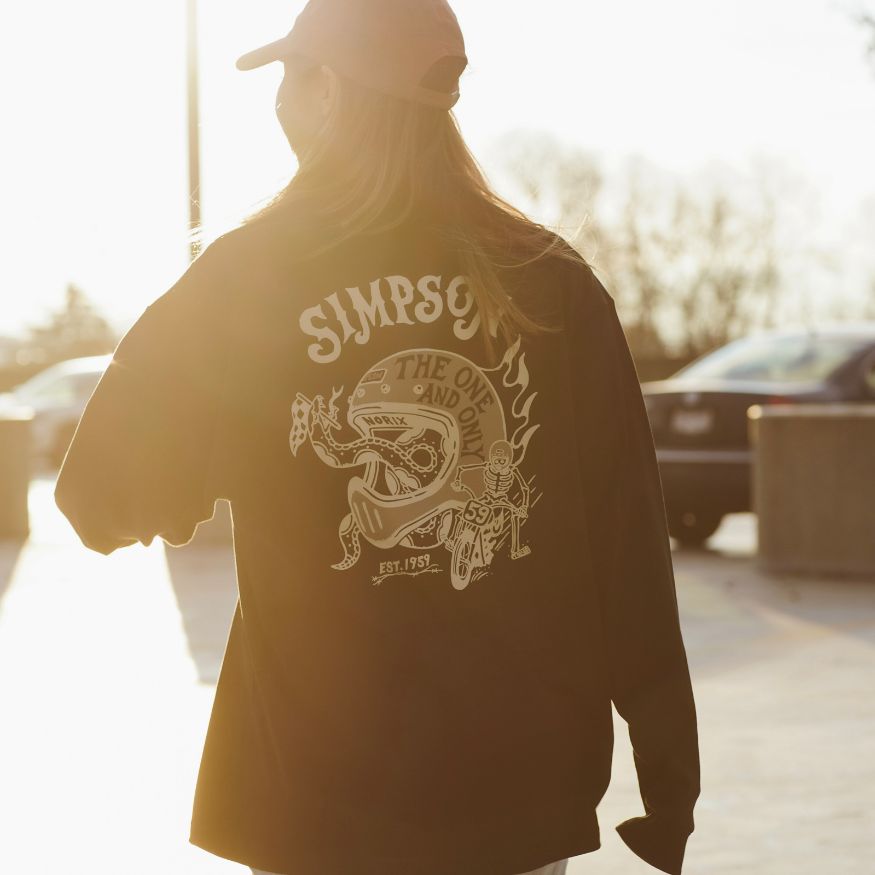 SIMPSON GARAGE Vol.2 長袖Tシャツ ブラック