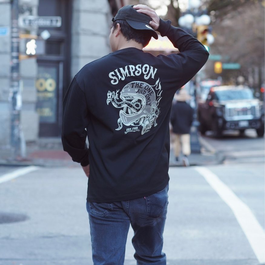 SIMPSON GARAGE Vol.2 長袖Tシャツ ブラック