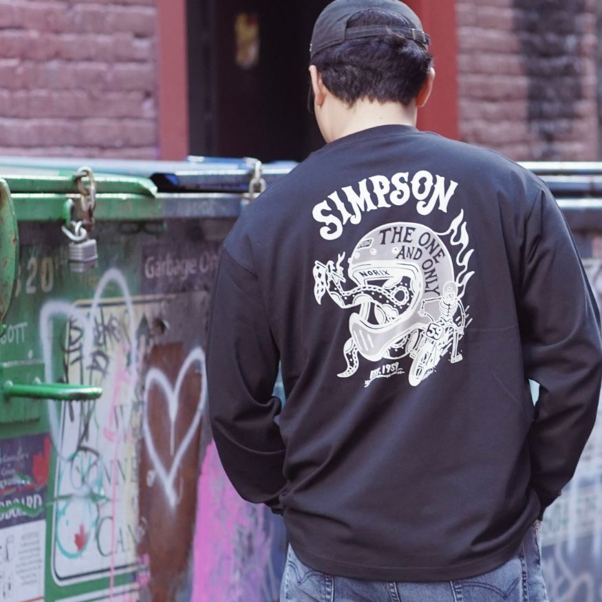 SIMPSON GARAGE Vol.2 長袖Tシャツ ブラック