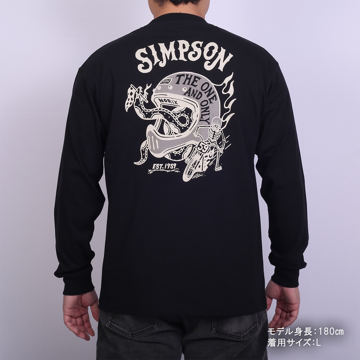 SIMPSON GARAGE Vol.2 長袖Tシャツ ブラック