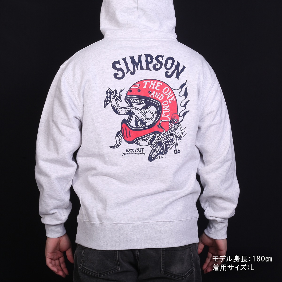 SIMPSON GARAGE Vol.2 フーディ グレー