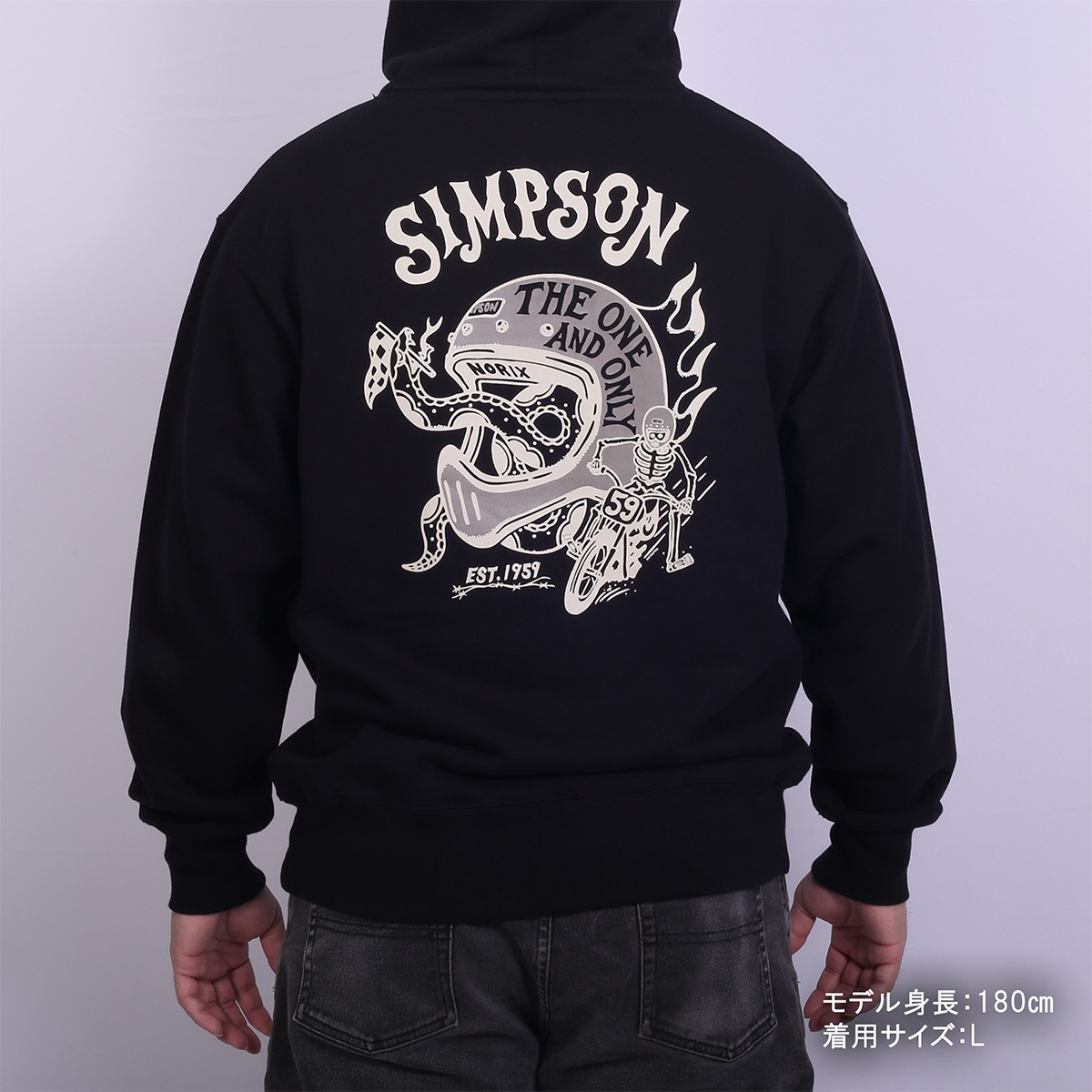 SIMPSON GARAGE Vol.2 フーディ ブラック