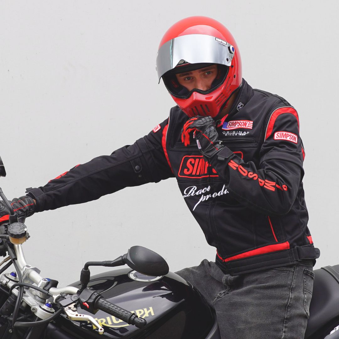 SIMPSON NSM-D02 ライダース メッシュジャケット 春夏モデル