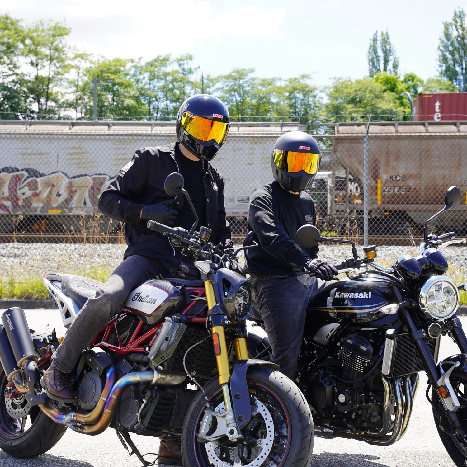 シールド SB15用 (ミラー)ゴールド｜SIMPSONヘルメット公認オンライン