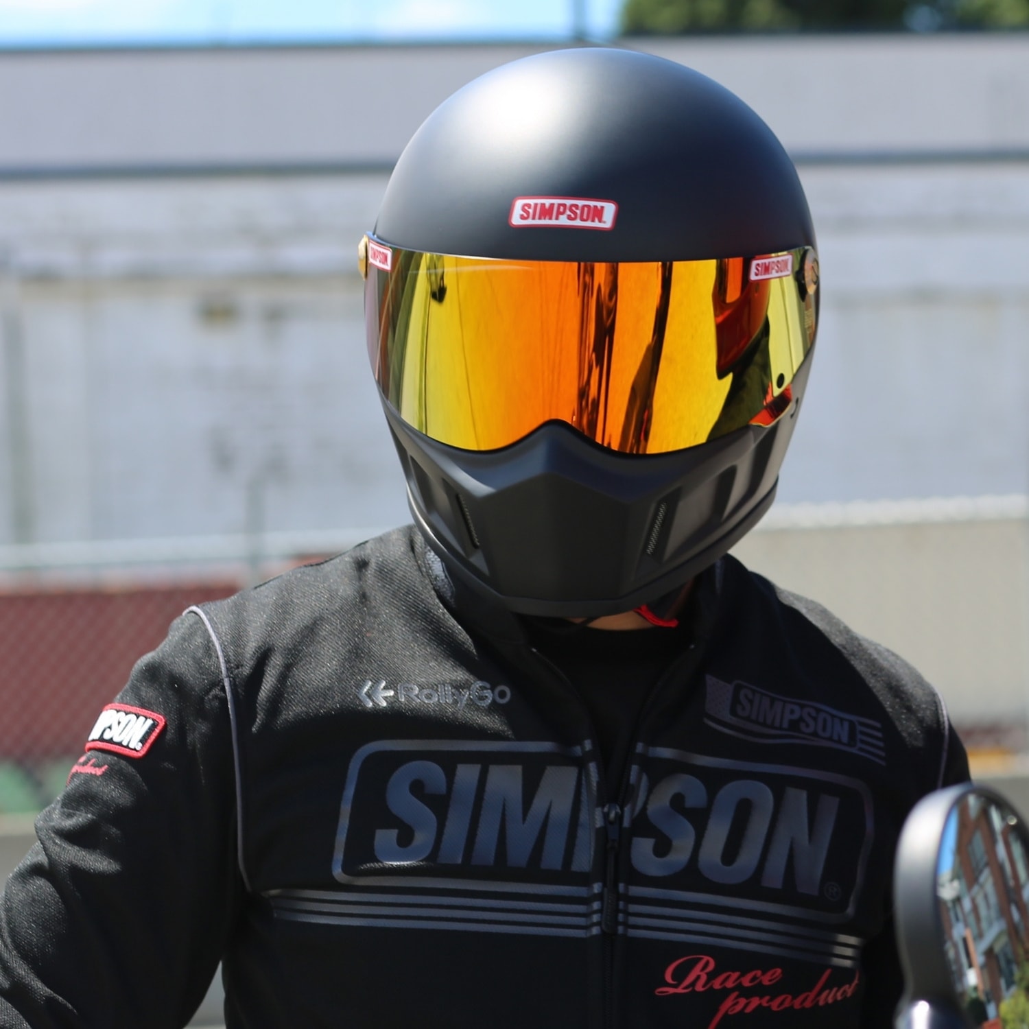 シールド SB15用 (ミラー)ゴールド｜SIMPSONヘルメット公認オンライン