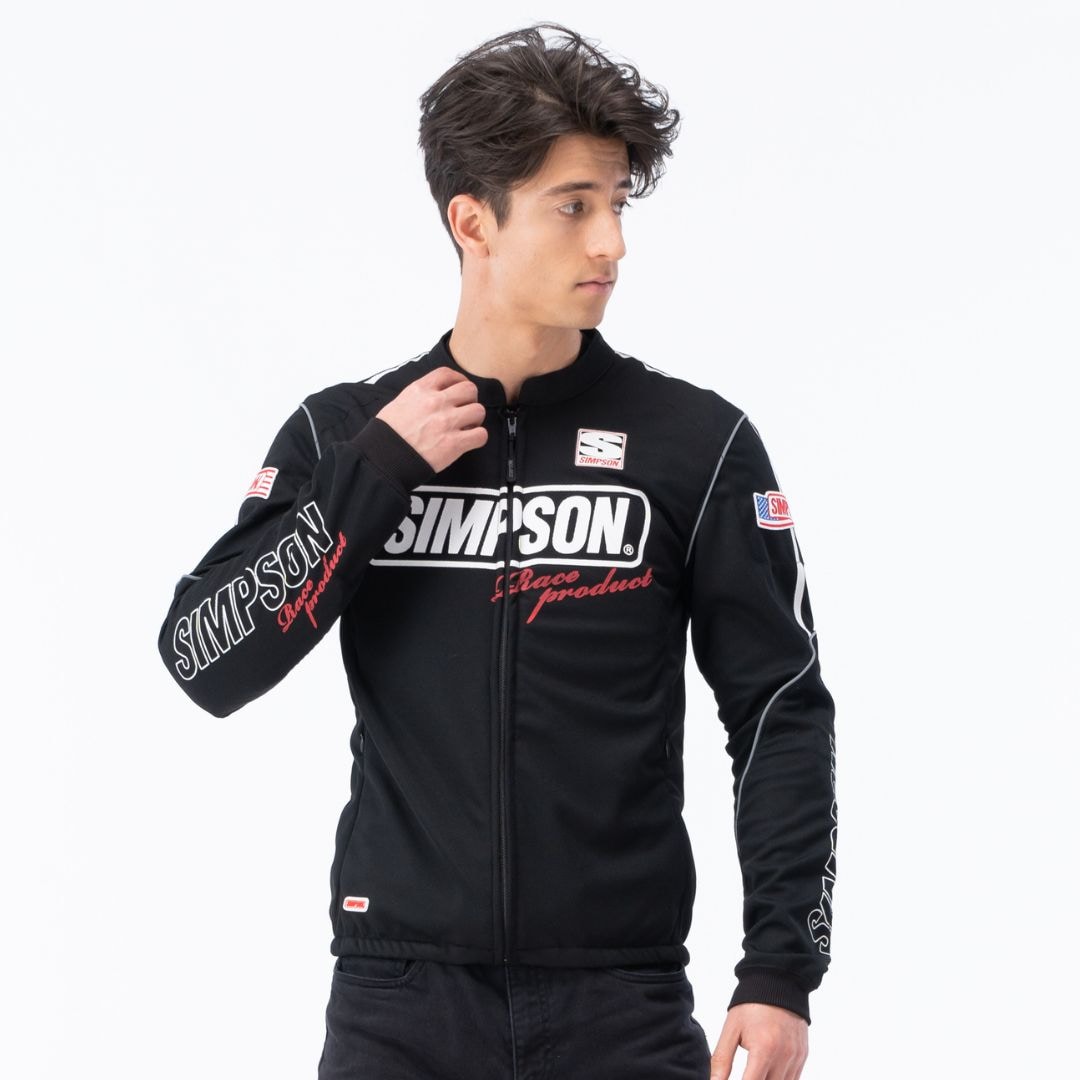 試着のみ　シンプソンメッシュジャケット 春夏モデル NSM-2208LTD SIMPSONヘルメット公認オンラインストア