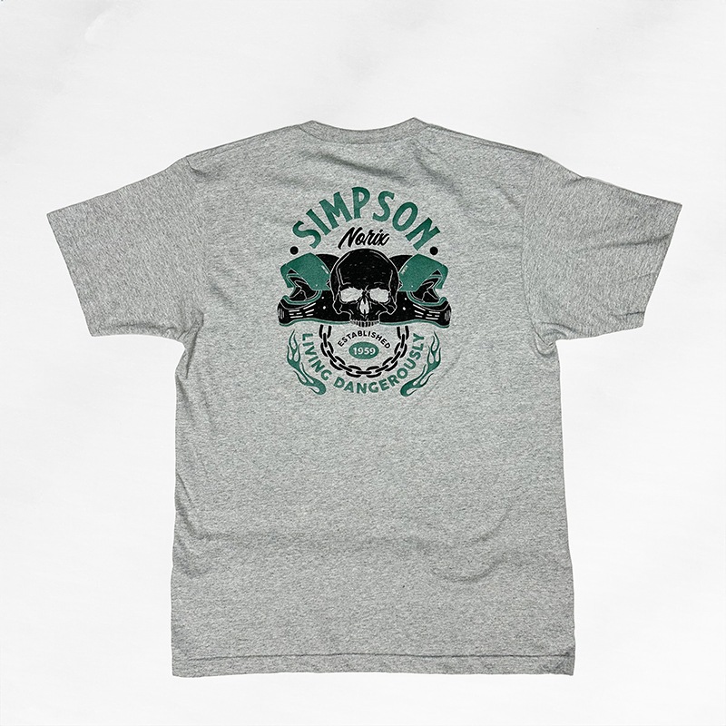 SIMPSON GARAGE Tシャツ グレー