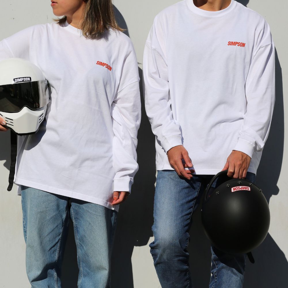SIMPSON GARAGE Vol.1 長袖Tシャツ ホワイト
