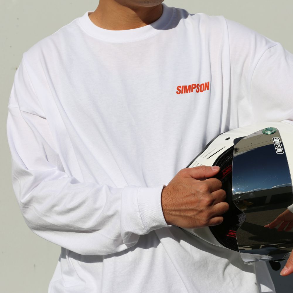 SIMPSON GARAGE Vol.1 長袖Tシャツ ホワイト