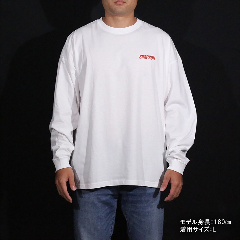 SIMPSON GARAGE Vol.1 長袖Tシャツ ホワイト