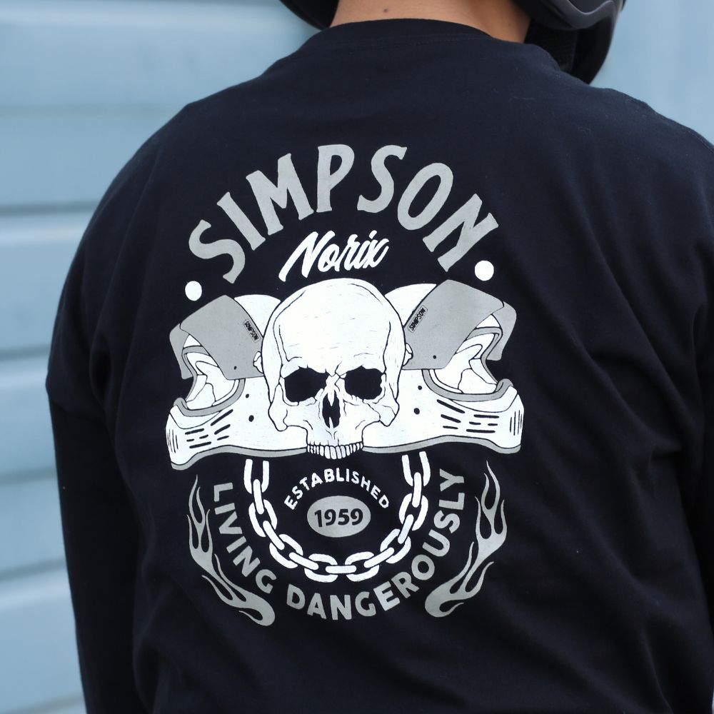 SIMPSON GARAGE Vol.1 長袖Tシャツ ブラック