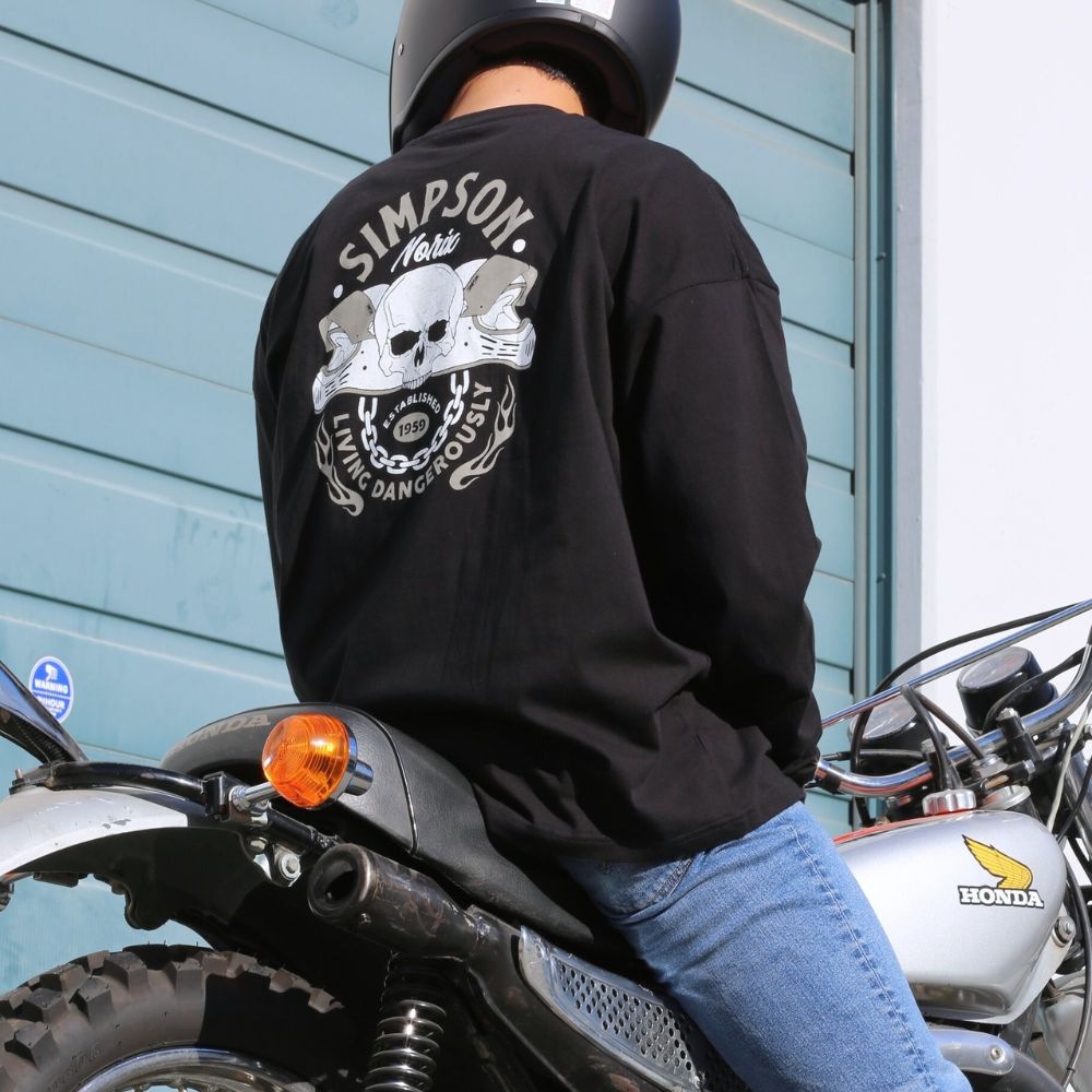 SIMPSON GARAGE Vol.1 長袖Tシャツ ブラック