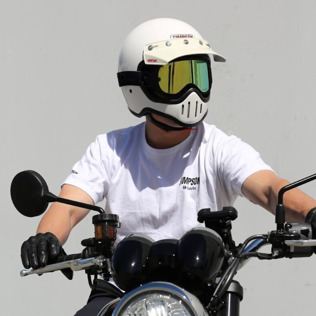 SIMPSOM ヘルメット m50 ホワイト L SIMPSONヘルメット公認オンラインストア