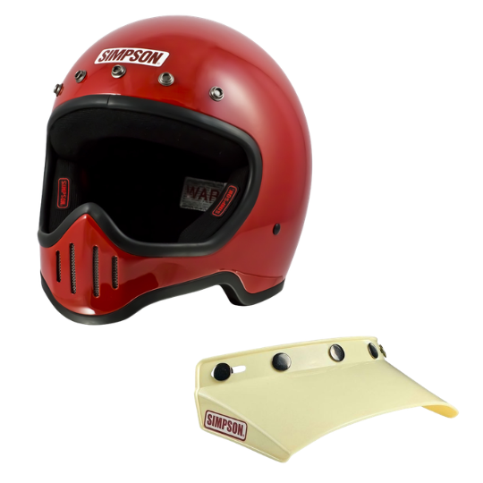 SIMPSONヘルメット レッド 60cm バイザープレゼント特典付き】SIMPSON M50 レッド｜SIMPSONヘルメット