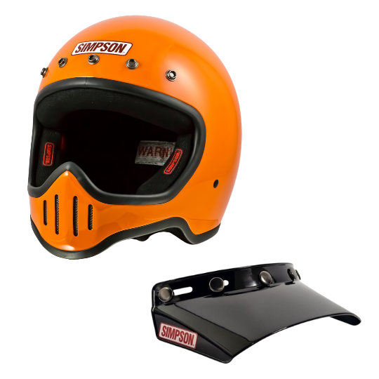 バイザープレゼント特典付き】SIMPSON M50 オレンジ｜SIMPSON
