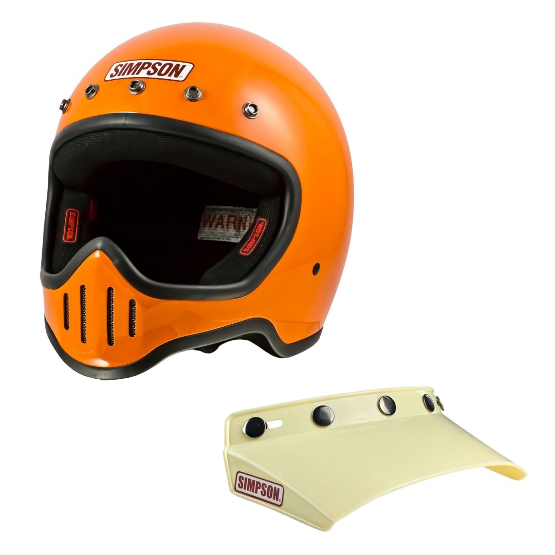 バイザープレゼント特典付き】SIMPSON M50 オレンジ｜SIMPSON