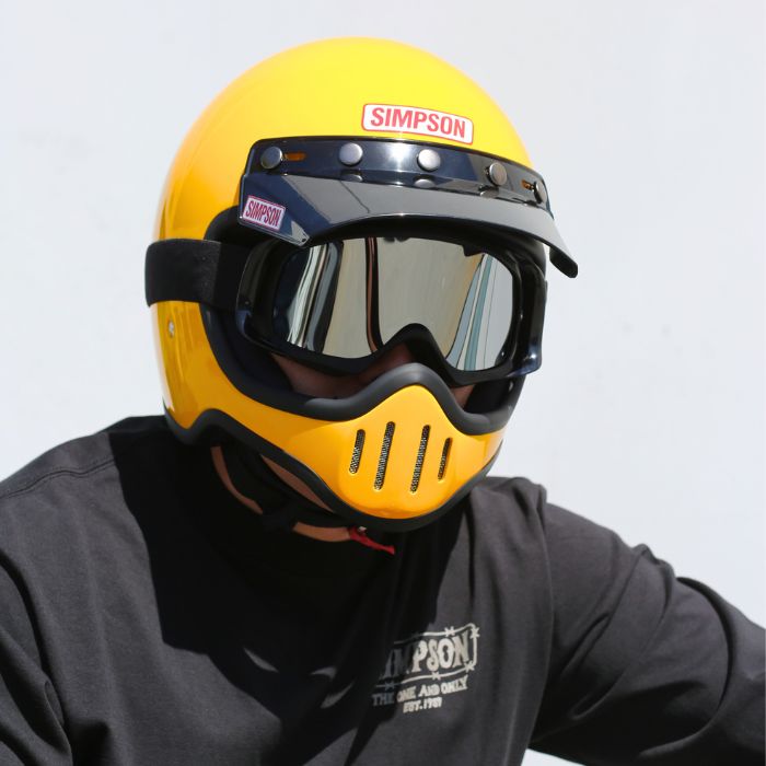 SIMPSON M50 バイザー付き XL ヘルメット イエロー SIMPSON M50 イエロー｜SIMPSONヘルメット公認オンラインストア