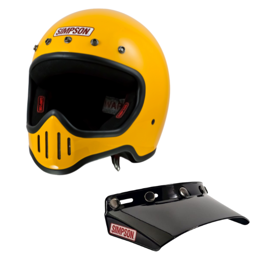 バイザープレゼント特典付き】SIMPSON M50 イエロー｜SIMPSON