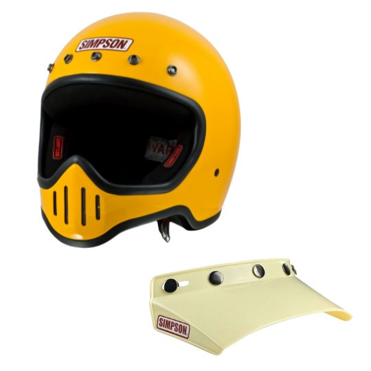 バイザープレゼント特典付き】SIMPSON M50 イエロー｜SIMPSON