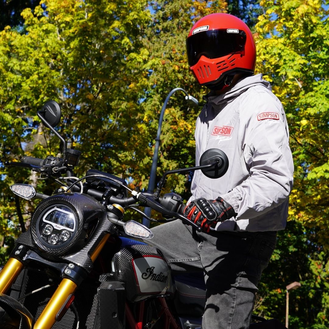 SIMPSON NSM-C08 ライトウェイト ナイロンフーディー 春夏モデル