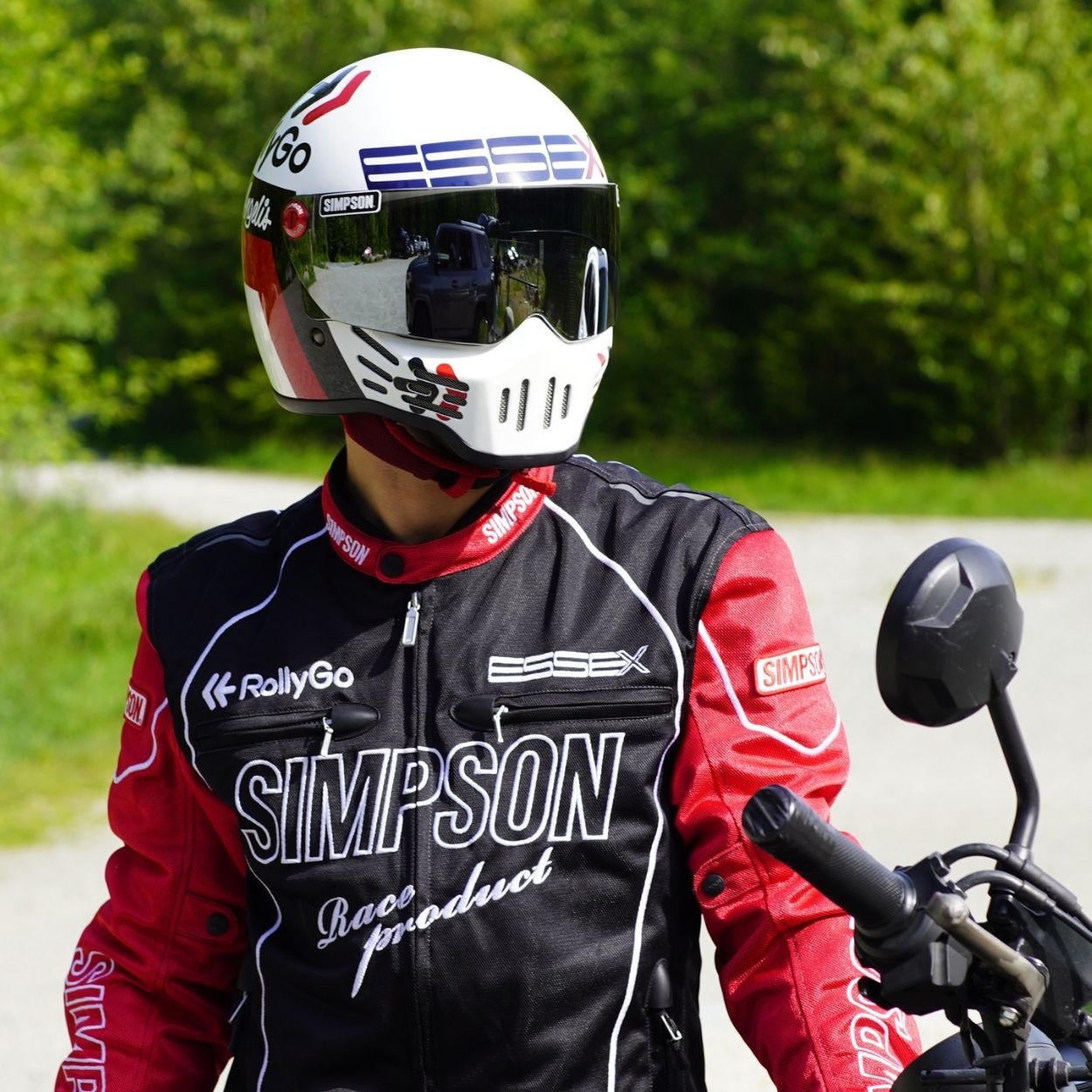 SIMPSON NSM-E02 ライダース メッシュジャケット 春夏モデル｜SIMPSON