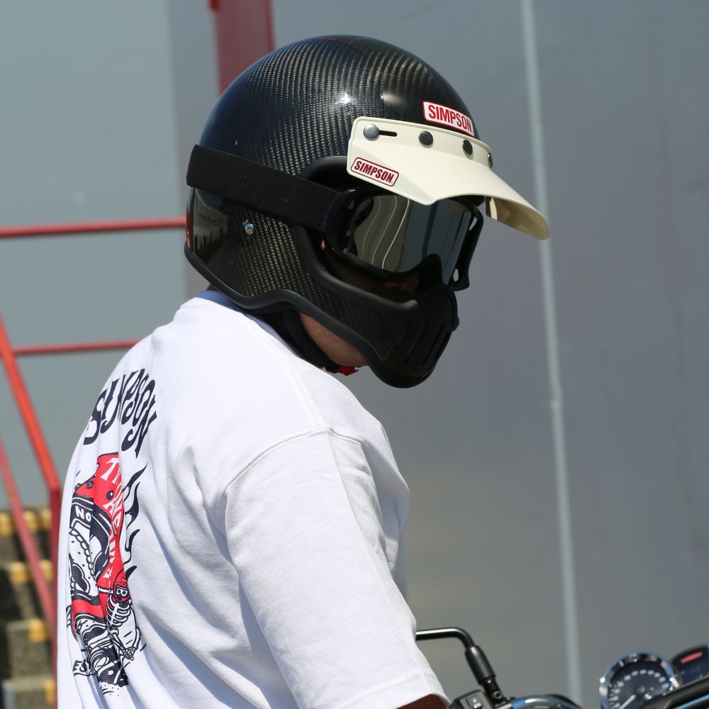 バイザー M50用 ホワイト｜SIMPSONヘルメット公認オンラインストア