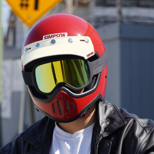 SIMPSON インナーバイザー付き　ヘルメット SIMPSON インナーバイザー付き ヘルメット - メルカリ