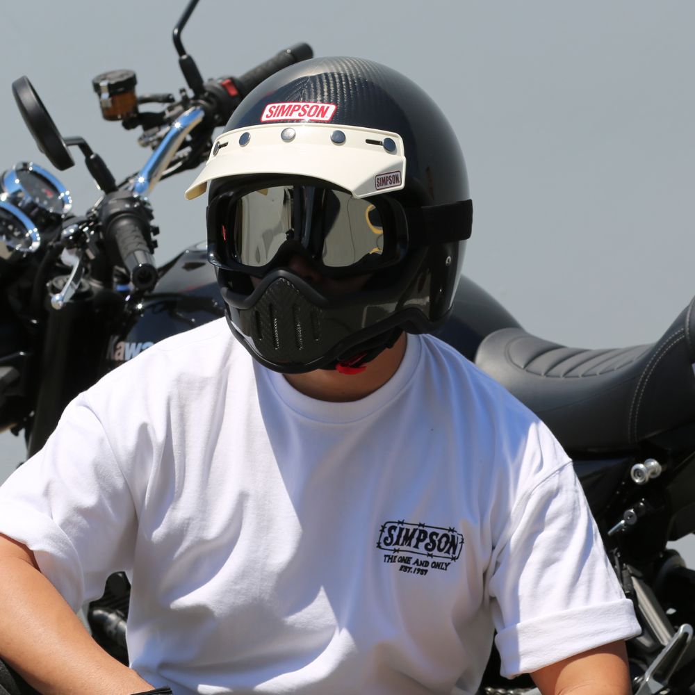 バイザー M50用 ホワイト｜SIMPSONヘルメット公認オンラインストア
