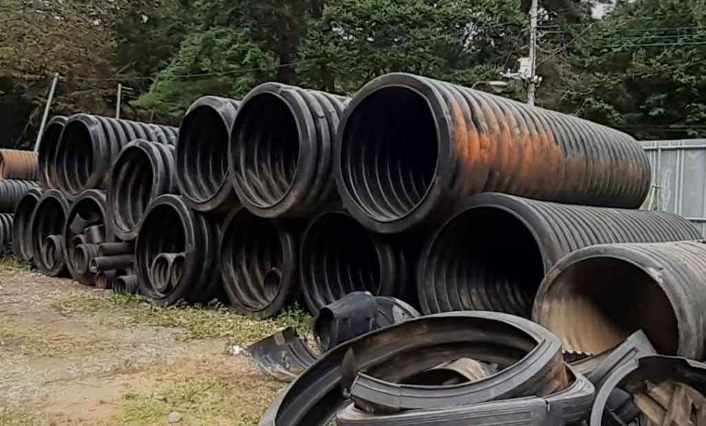 プレス管 コルゲート管 暗渠間 高密度ポリエチレン管 シングル φ1350