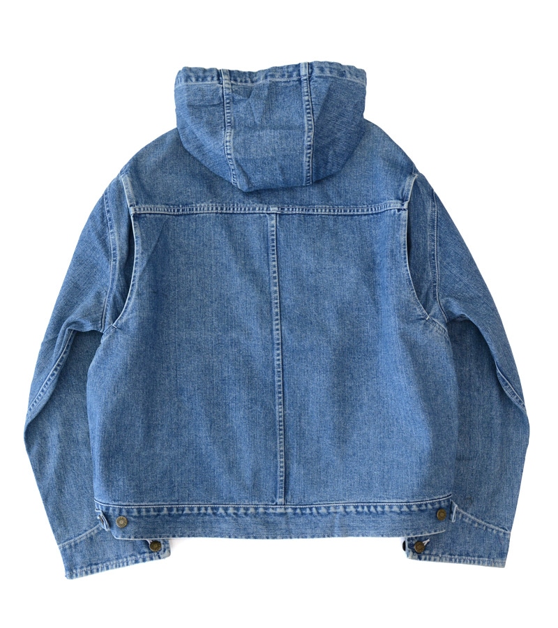 デニムブルー ジャケット フード付き フード付きデニムジャケット - ミディアムブルー | ZARA Japan