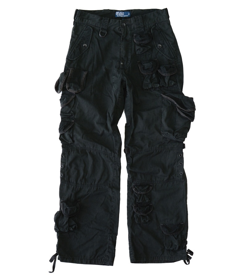 00～10's Poloラルフローレン 最多ポケットカーゴパンツ 黒 表記(30×30