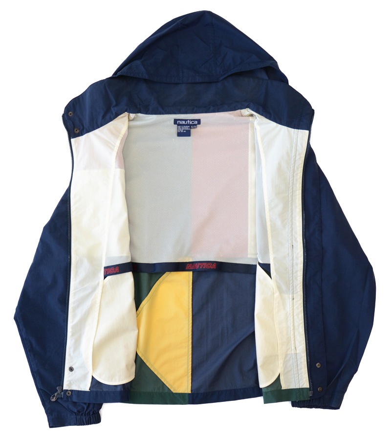 90's   ビッグフラッグ セーリングジャケット 90's nautica セーリングJKT フラッグ柄 表記(XL) | + used +