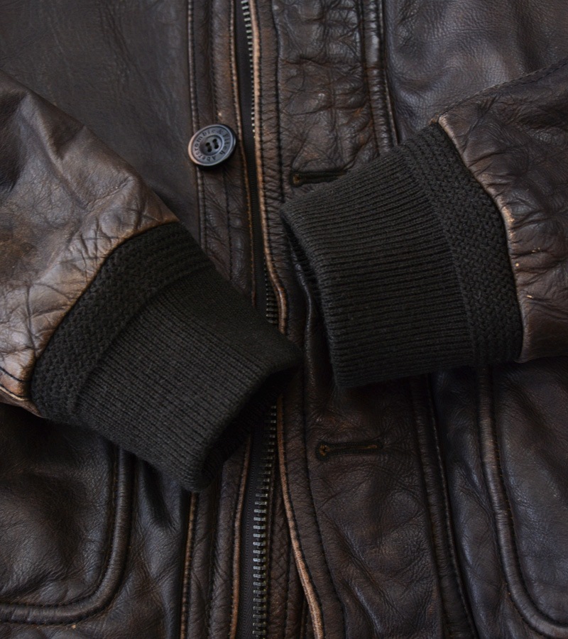 10's～ アバクロ レザージャケット Rollins Jacket 表記(S) | +