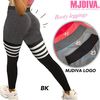 【送料無料】MJDIVA ライン入りストレッチレギンスBK|Ladie's bottoms