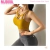 【送料無料】MJDIVA フロントクロスデザインブラトップYE【即日配送！】筋トレ女子必見！超美尻 BOOTY美尻美脚レギンスSNSで話題 桃尻筋トレ女子 インスタ映え ビキニ FITNESSBIKI
