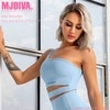 【送料無料】MJDIVA ワンショルダーウェストカットブラトップBL【即日配送！】筋トレ女子必見！超美尻 BOOTY美尻美脚レギンスSNSで話題 桃尻筋トレ女子 インスタ映え ビキニ FITNESSB